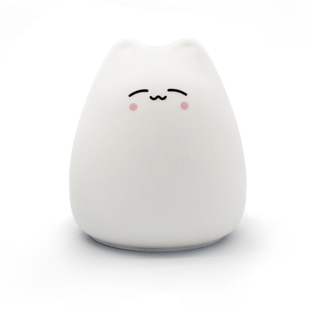 Affluent Cute Kitten Silicone LED Lamp