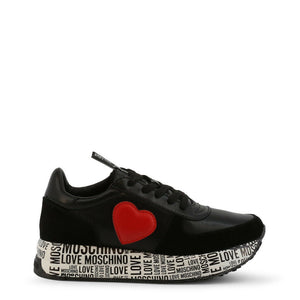 LOVE MOSCHINO Black Heart Sneakers