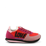 Love Moschino Red Love Suede Sneakers