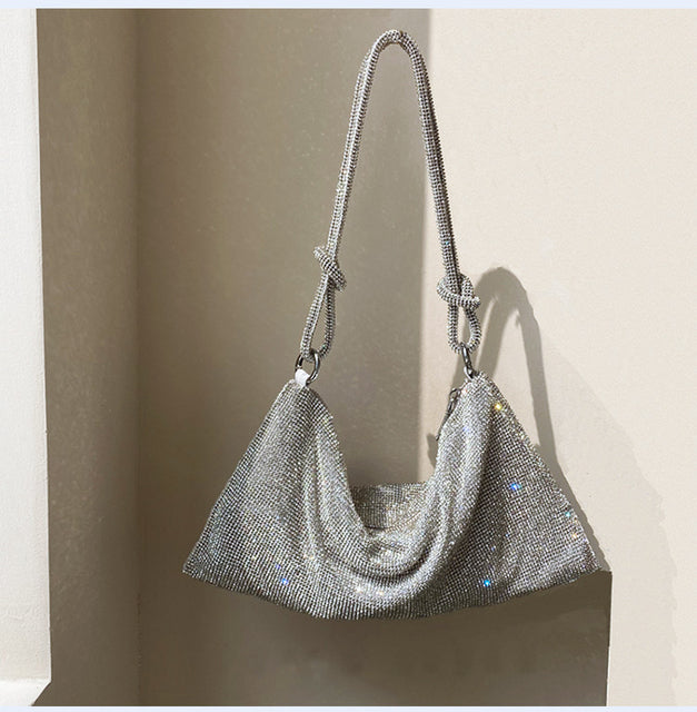 Affluent Rhinestones Clutch Bag