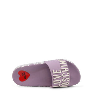 MOSCHINO Pretty Purple Slide Sandals