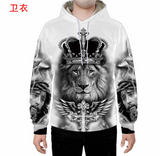 The Affluent Lion - White Tiger Hoodies