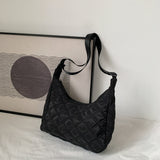 Affluent Lattice Pattern Shoulder Bag