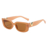 Affluent Rectangle Retro Sunglasses