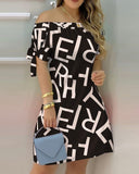 Affluent Women Off Shoulder Summer Mini Dress