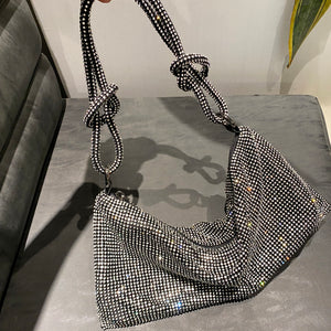 Affluent Rhinestones Clutch Bag