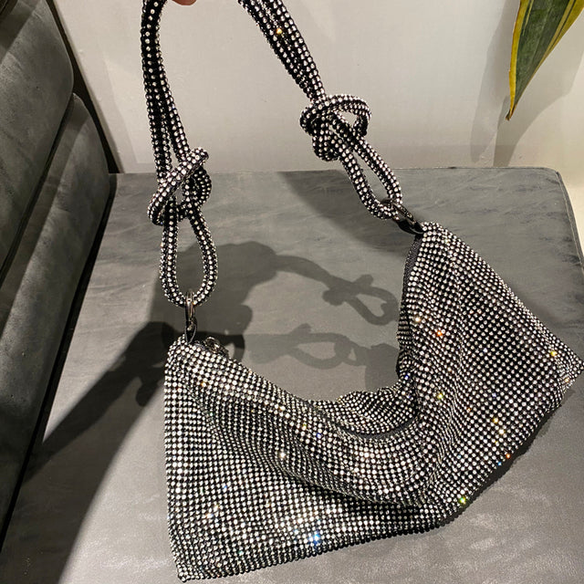 Affluent Rhinestones Clutch Bag