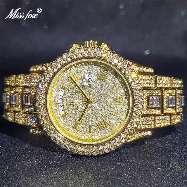 Affluent Masculino Diamond Quartz Watches