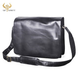 The Affluent Store Genuine Leather Messenger Bag