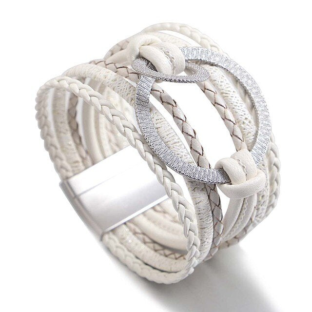 Affluent Store Bohemian Leather Bracelet