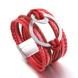 Affluent Store Bohemian Leather Bracelet