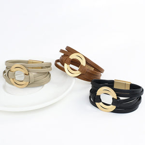 Affluent Store Bohemian Leather Bracelet