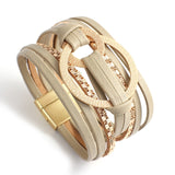 Affluent Store Bohemian Leather Bracelet