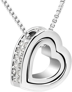 Affluent Hearts - 18K White Gold Plated