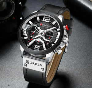 Watch - Leather Bands - Military Style