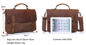 Affluent Genuine Leather Messenger (Laptop) Bag