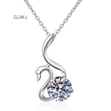 Affluent Swan Diamond Necklace