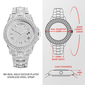 Affluent Masculino Diamond Quartz Watches