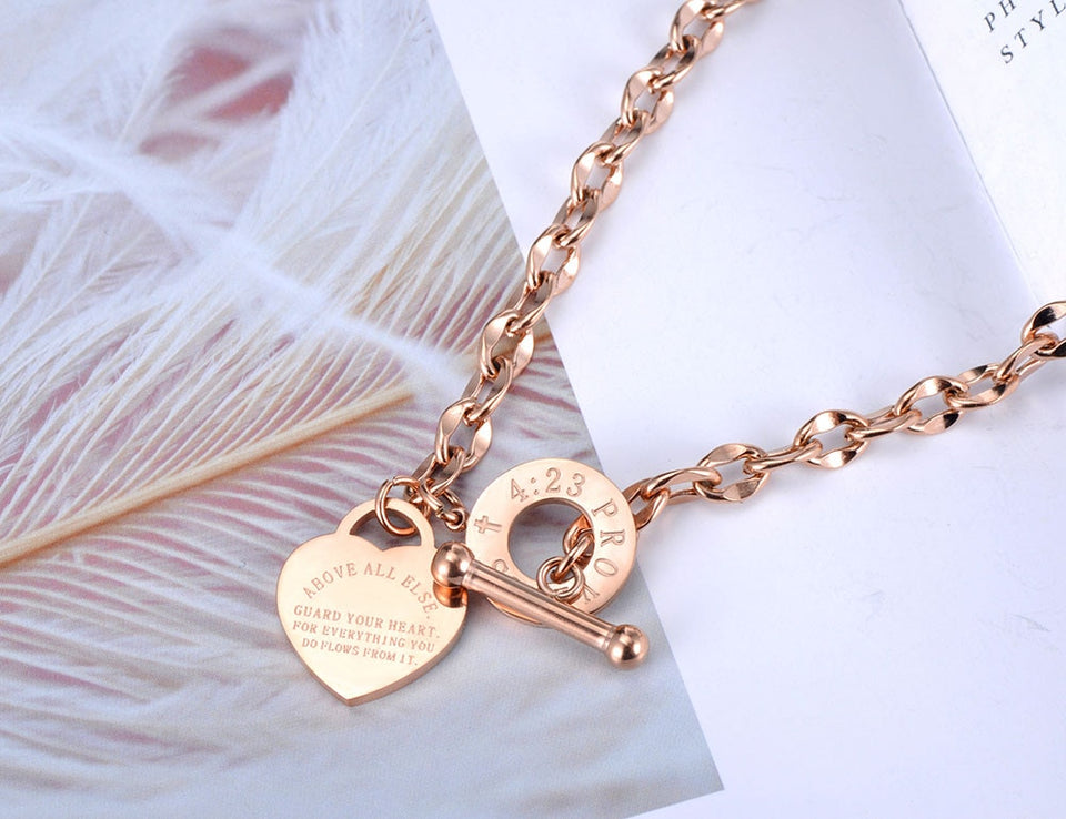 Affluent Necklace - Bible Proverbs 4:23