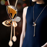 Swarovski Crystal Choker - Fly Butterfly