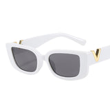 Affluent Rectangle Retro Sunglasses