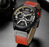 Watch - Leather Bands - Military Style