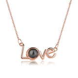 Say "I Love You" in 100 languages - Projection Necklace