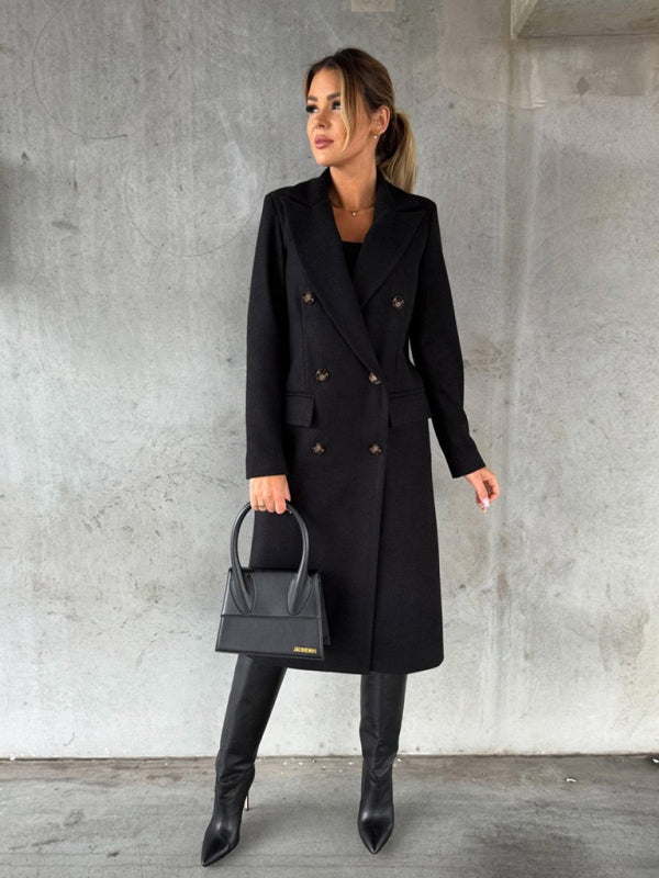 Affluent Business Casual Overcoat for Women