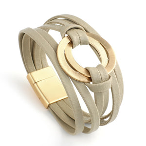 Affluent Store Bohemian Leather Bracelet