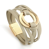 Affluent Store Bohemian Leather Bracelet