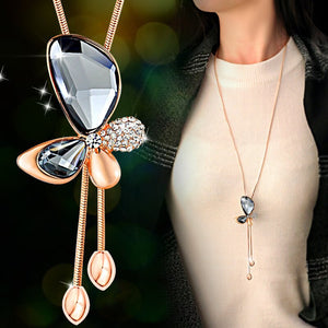 Swarovski Crystal Choker - Fly Butterfly