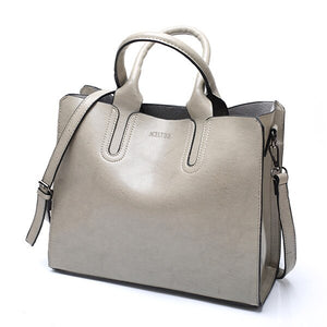 Affluent Store Leather Handbag - Large Size, Trunk Tote