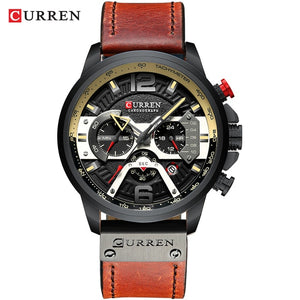 Watch - Leather Bands - Military Style