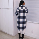 Affluent Checkered Coat