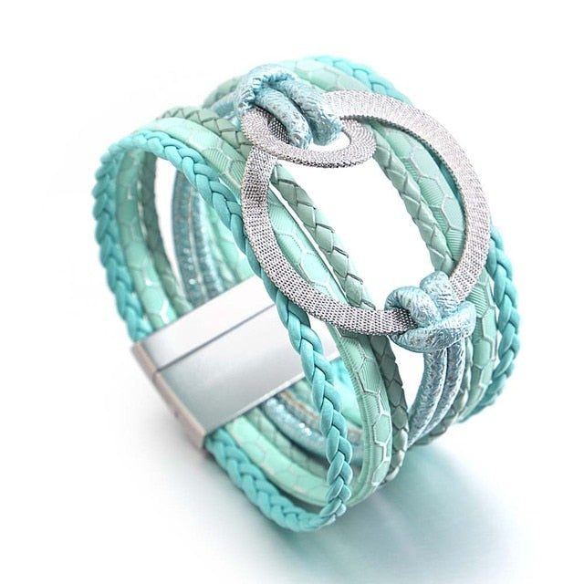 Affluent Store Bohemian Leather Bracelet