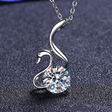 Affluent Swan Diamond Necklace