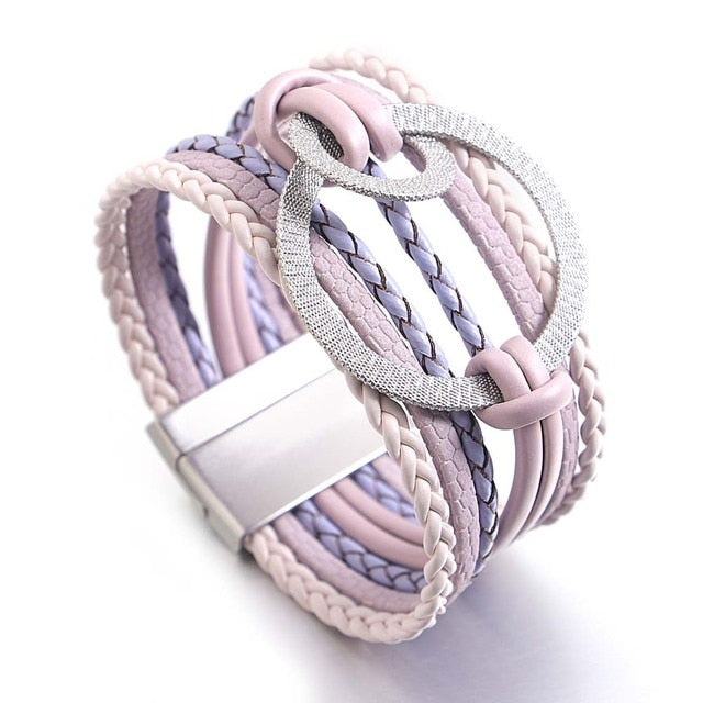 Affluent Store Bohemian Leather Bracelet