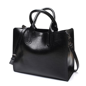 Affluent Store Leather Handbag - Large Size, Trunk Tote