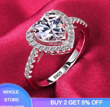 Affluent Engagement Ring - 18K White Gold Ring