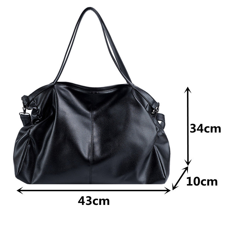 Affluent Soft Leather Shoulder Bag