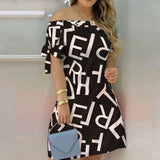 Affluent Women Off Shoulder Summer Mini Dress