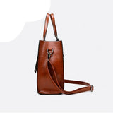 Affluent Store Leather Handbag - Large Size, Trunk Tote