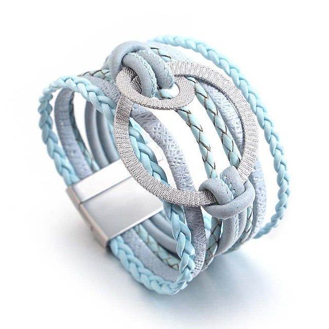 Affluent Store Bohemian Leather Bracelet