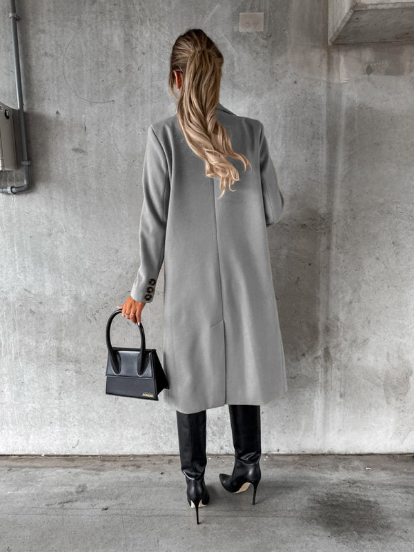 Affluent Business Casual Overcoat for Women
