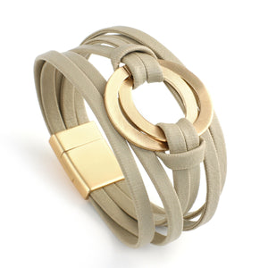Affluent Store Bohemian Leather Bracelet