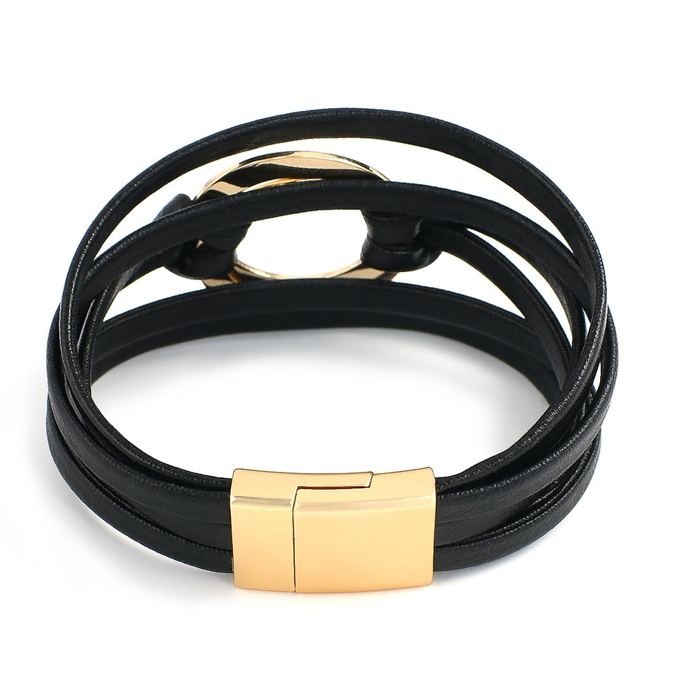 Affluent Store Bohemian Leather Bracelet
