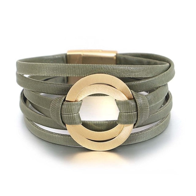 Affluent Store Bohemian Leather Bracelet