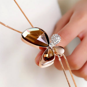 Swarovski Crystal Choker - Fly Butterfly