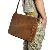 The Affluent Store Genuine Leather Messenger Bag