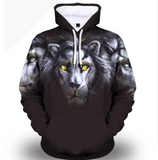 The Affluent Lion - White Tiger Hoodies